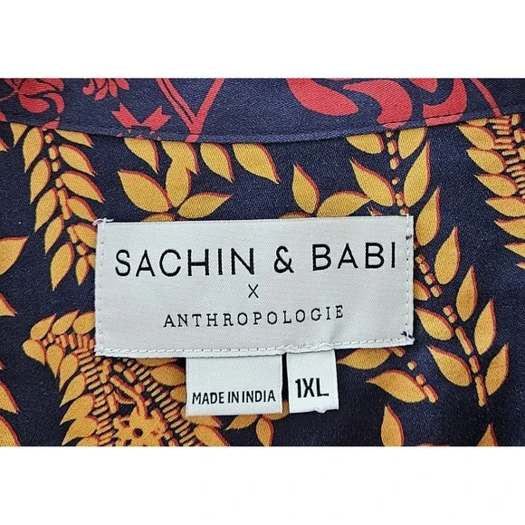 Sachin & Babi x Anthropologie Celestine Shift Oversized Pattern Dress Size 1XL - Picture 3 of 7